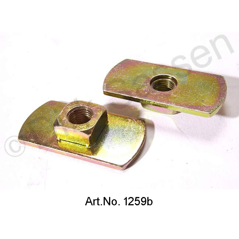 Basisplaat voor automatische riem, met schroefdraad, 50 x 27 mm