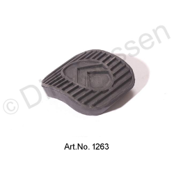 Pedal rubber, for clutch and brake levers
