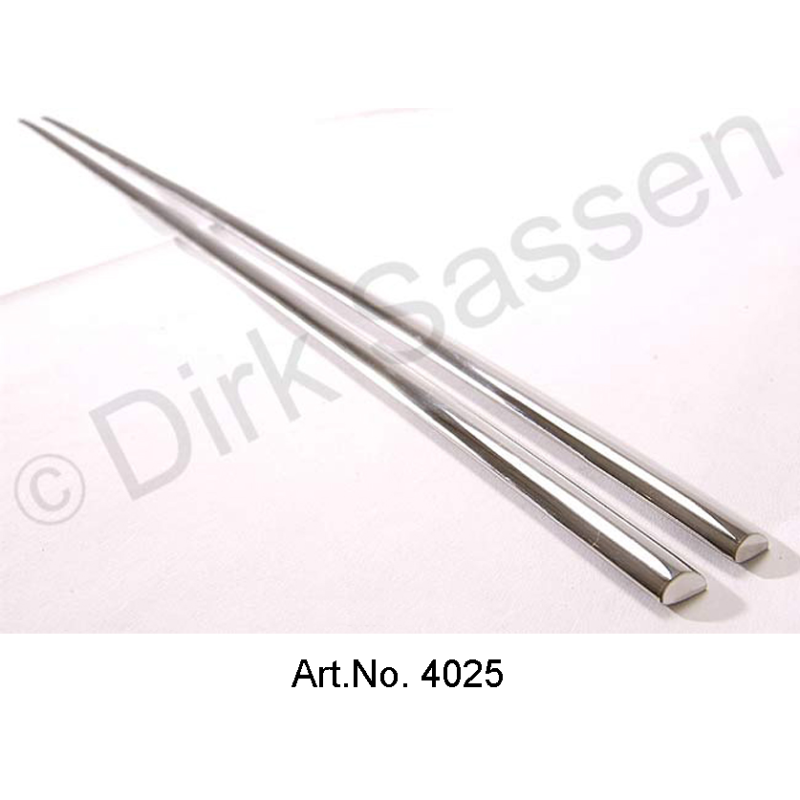 Zierleiste, Tür, mittig, Inox, rechts