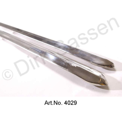 Zierleiste, lang, Trittbrett, Kotflügel, hinten, unten, Inox, rechts