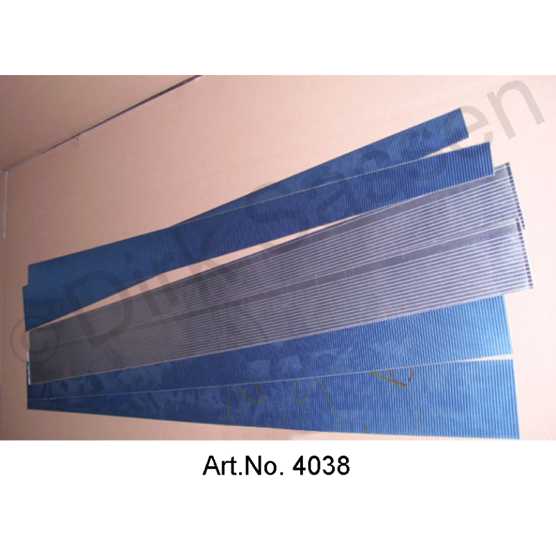 Panel set for access panel, 6-part, and inner panel covers for doors, left and right, inox