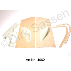 Innenausstattungsrohlinge (Schaumstoffkerne Rücksitzbank, Holzgestell Rückenlehne, Seitenverkleidungen vorne und hinten)