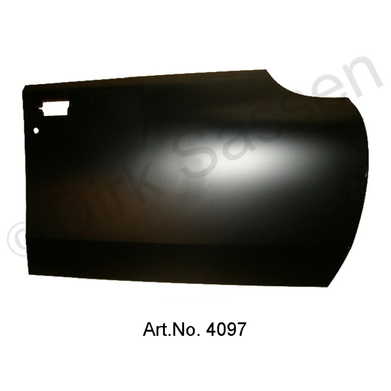 Pannello porta, rivestimento esterno completo, anteriore, destra, dal 1971, maniglia ad incasso