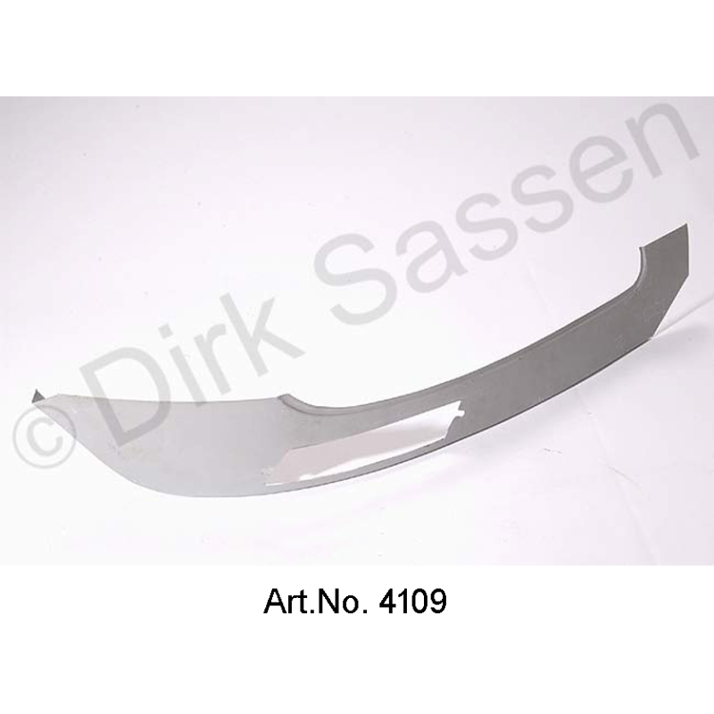 Repair panel for fenders, under the headlight glass, with recess for turn signals, right