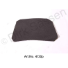 Cover for B-pillar, inside, leather, black, bottom part, left