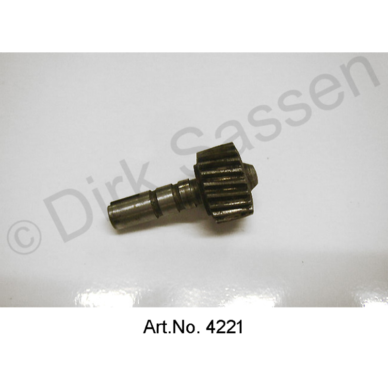 Pinion for speedometer, 4-speed or semi-automatic, 21 teeth, 1965 to 1969, used