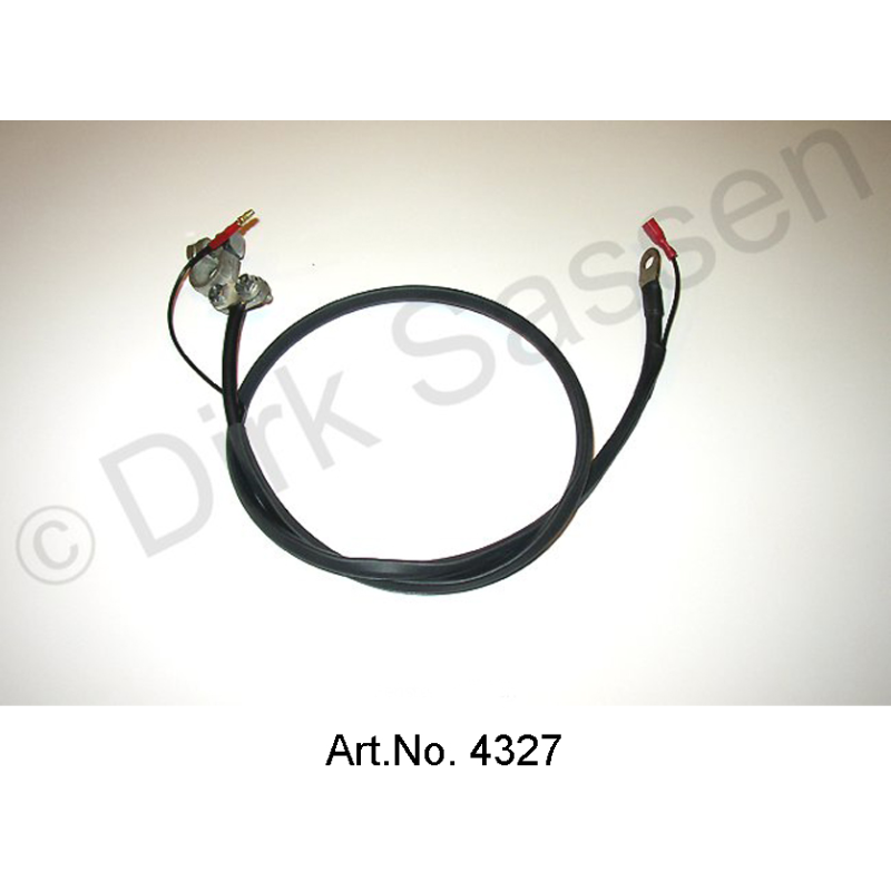 Startkabel, vervaardigd tot positieve pool, mechanisch circuit