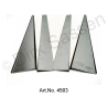 Paneling set for entry panel, 4 parts, reproduction, brushed