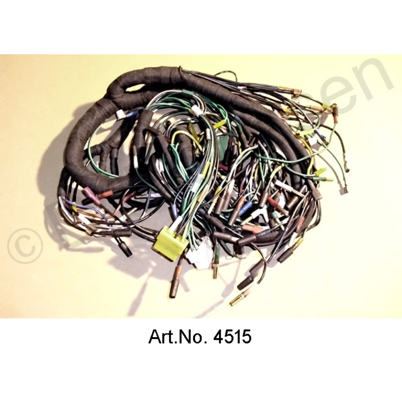 Kabelboom, AC, vanaf 09/1971, batterij links, ronde instrumenten met achteruitrijlicht, 8 zekeringen, export Duitsland