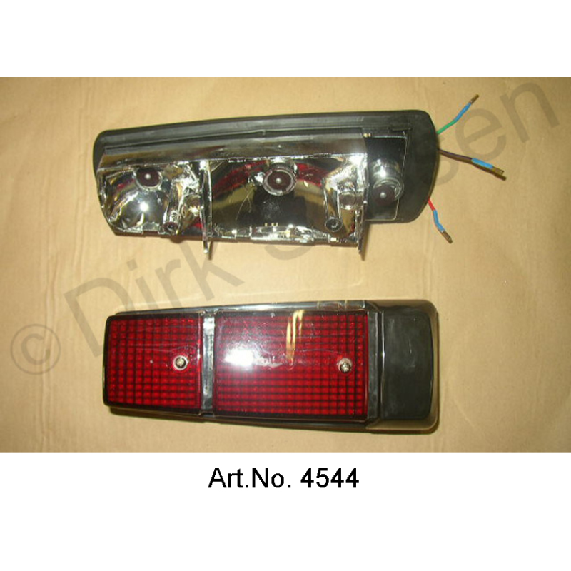 Achterlichtkap, met voet, links, Non Pallas, zwart, nieuw gemaakt