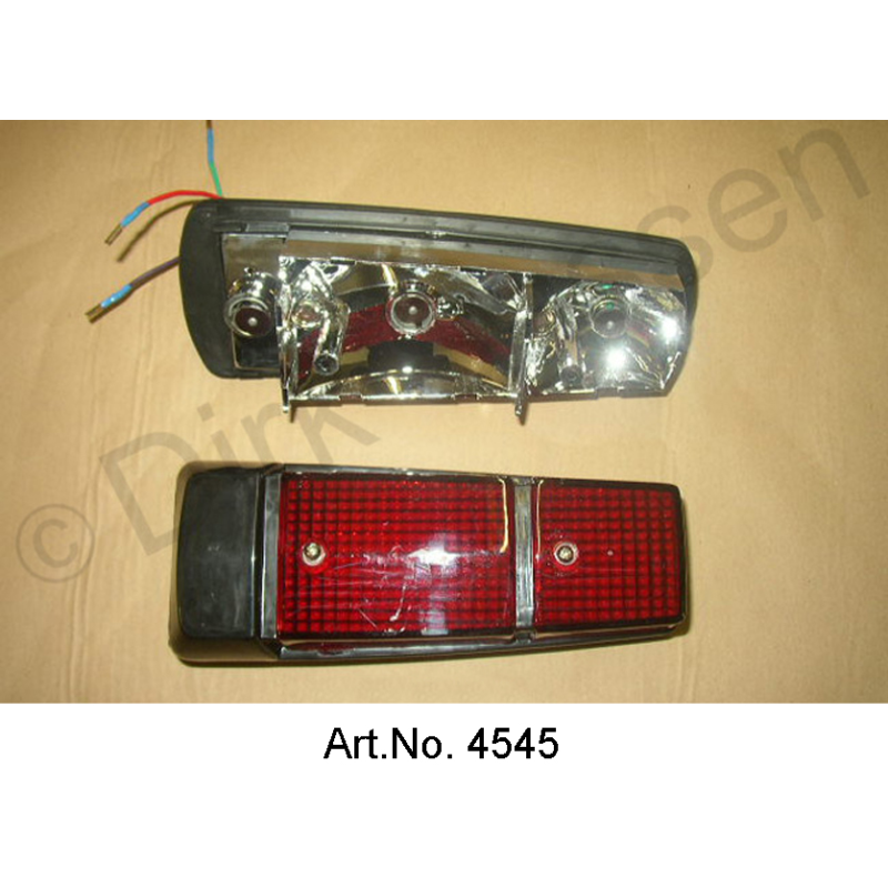 Achterlichtkap, met voet, rechts, Non Pallas, zwart, nieuw gemaakt