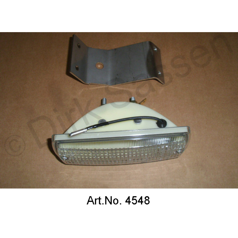 Luz de marcha atrás, con soporte de acero inoxidable, izquierda, versión Gelbon, de nueva fabricación