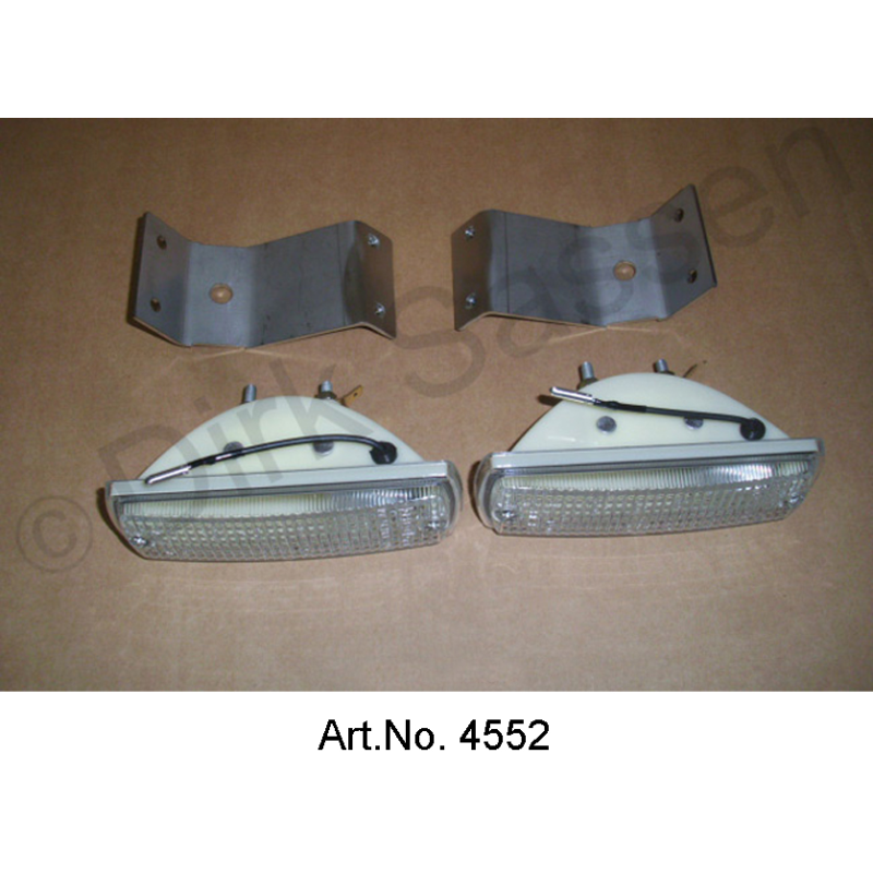 Luce retromarcia, coppia, con supporti, versione Gelbon