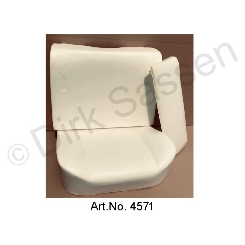 Sedile anteriore, schienale, con sedile, 3 pezzi, schiuma