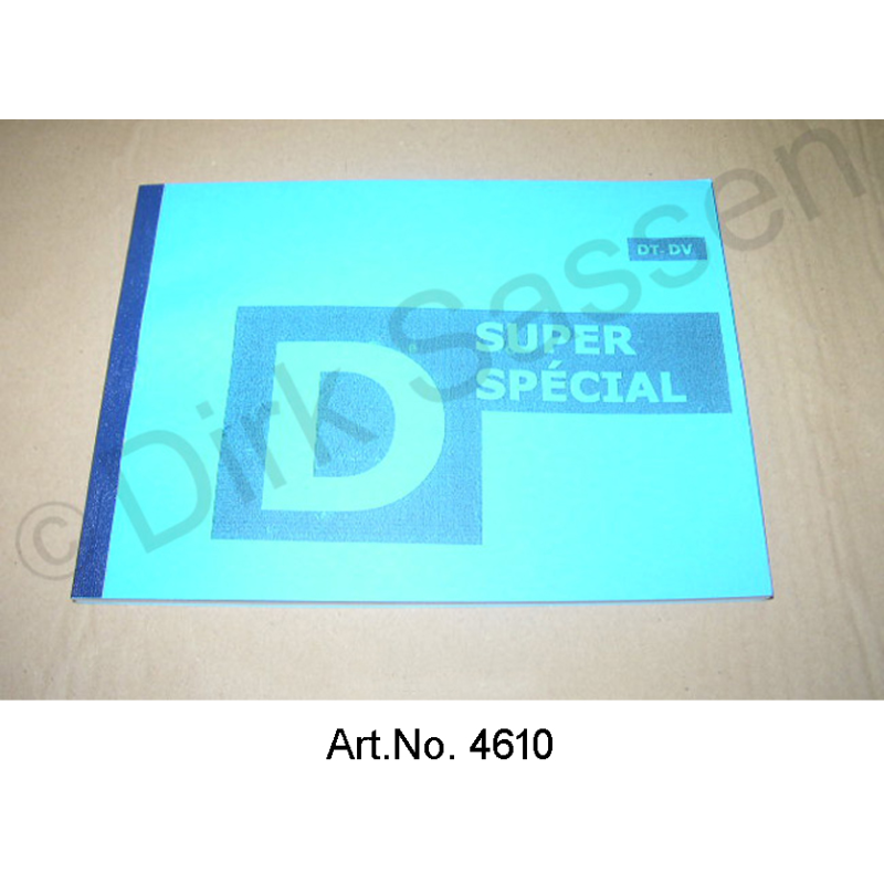 Betriebsanleitung D Super/D Special Modelljahr ab 10/1970 Nachdruck