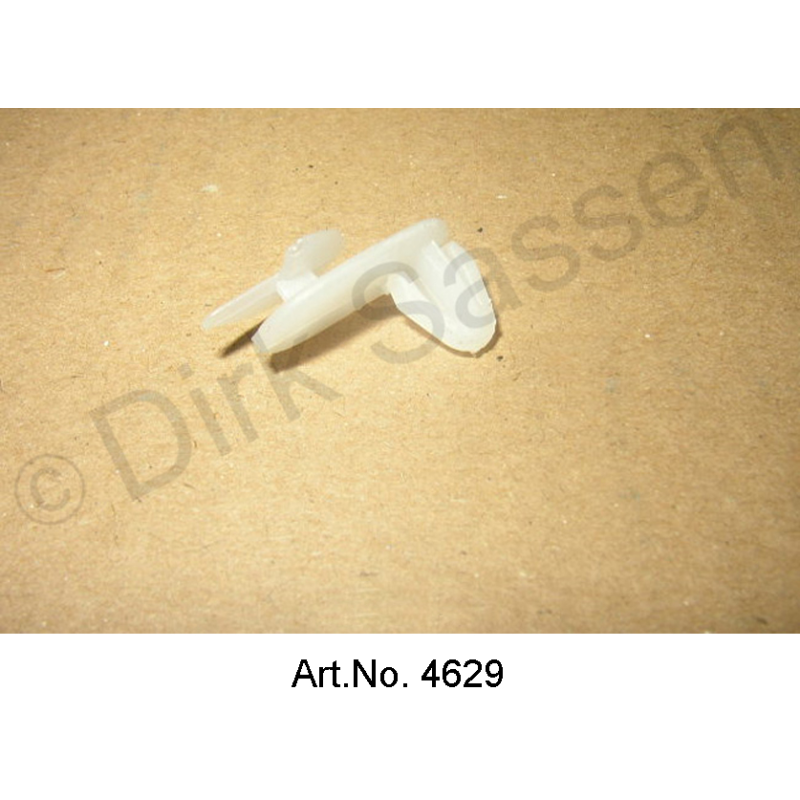 Door clamp, Non Pallas, plastic, white, ZC 9619908U