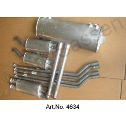 Sistema de escape, SM, fabricado en metal