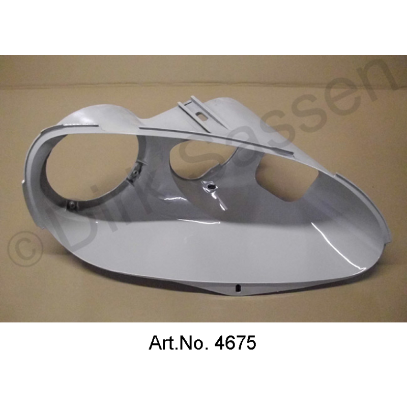 Boîtier de phare droit, à partir de 1967, nouvellement repeinte, pièce de rechange