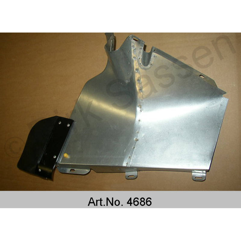 Cache pour hydraulique, avec bavettes, arrière, droite