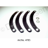 Drawstrings, stainless steel, set of 4, for rear doors