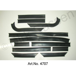 Set joint en caoutchouc, sur le cadre avant, complet