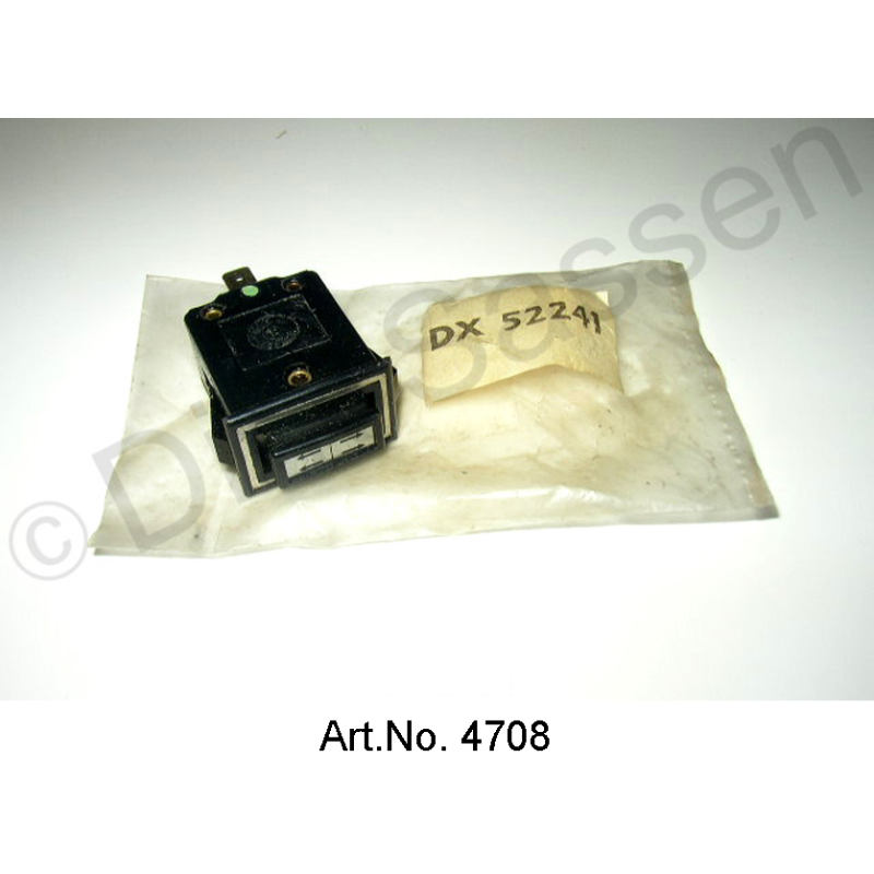 Switch for hazard lights, from 1969, as new