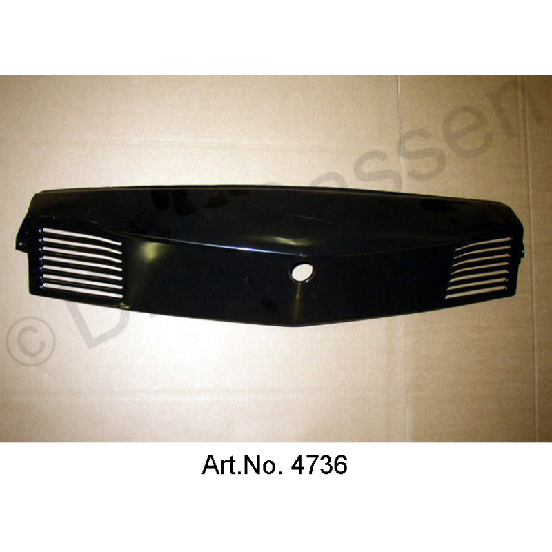 License plate, front, made of metal, new