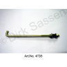 Batterierahmen Haltestange, lang, hinten, mit Feder und Mutter, ab 1969, DS53175A, 18 cm