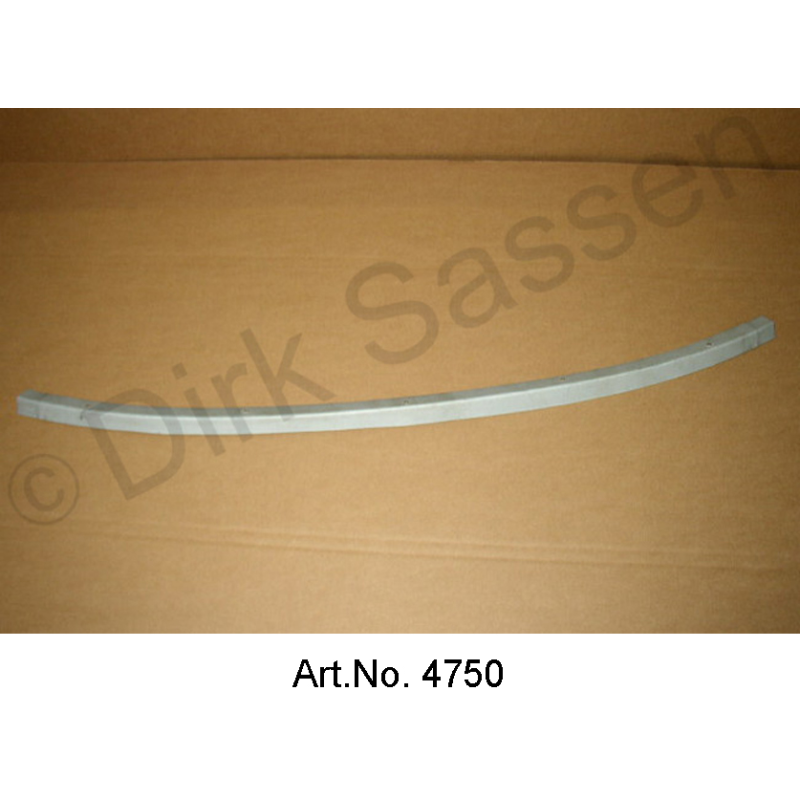 Reinforcement plate for roof frame repair, in the middle