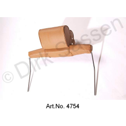 Interieur, leer, lichtbruin, compleet, stoelen gemonteerd met hoofdsteunen, portierbekleding en middenarmsteun, reserveonderdeel