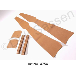 Interior, leather, light brown, complete, seats mounted with headrests, door trim and center armrest, replacement part