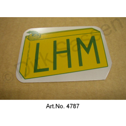 Schild, hydraulische tank, LHM