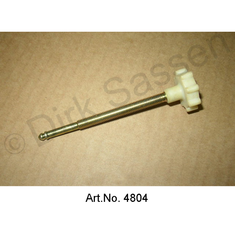 Adjusting knob for main headlight, with threaded rod