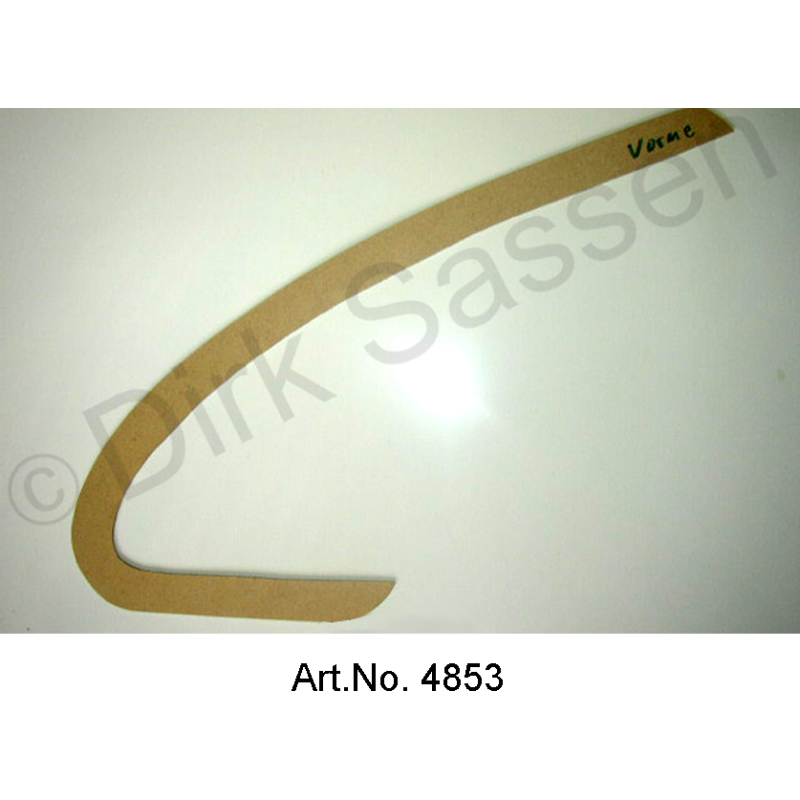 Cardboard door panel, sickle, front and back, for Pallas, armrest