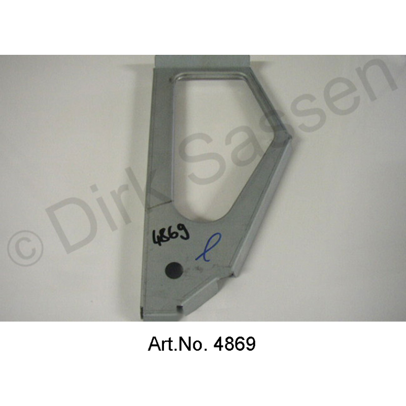 Elemento laterale di rinforzo, nel davanzale, ampia apertura, a sinistra