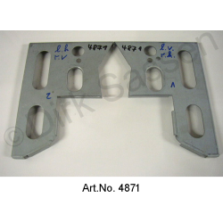 Side member support bracket repair kit, front and rear, 2-piece, for left and right