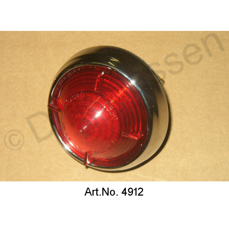 Tail light, until 1967, small glass, with 4 wings, Convertible