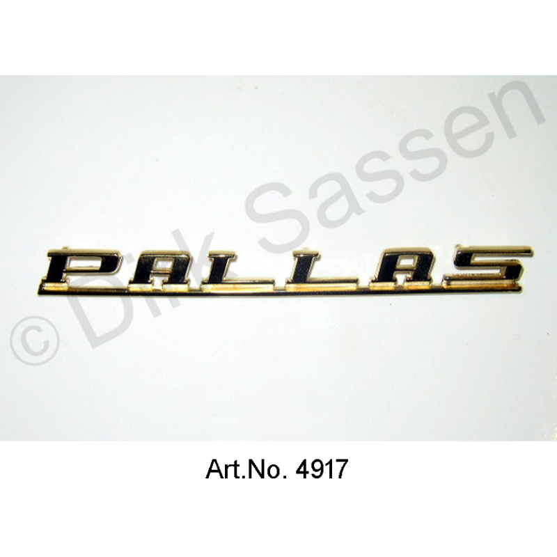 Monogram, 'Pallas', goud, achterklep, Belgische productie