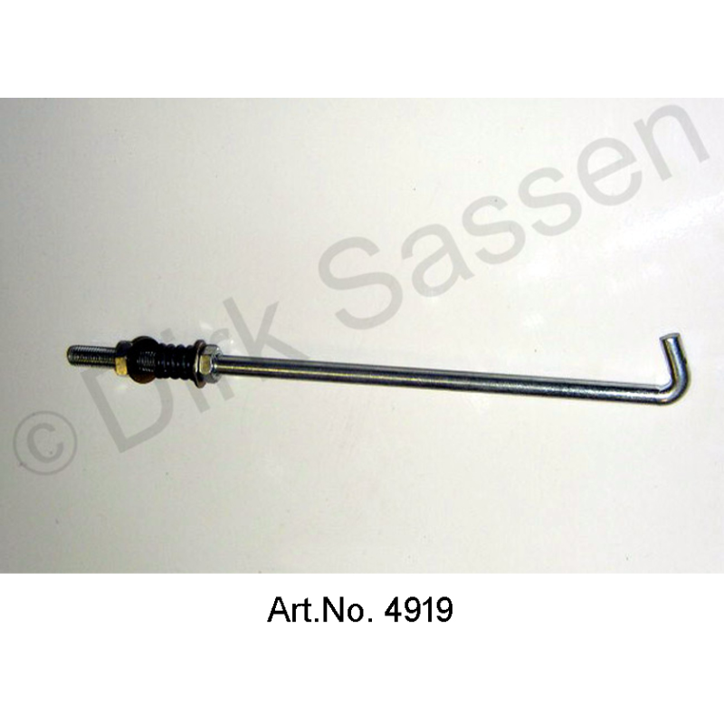 Cadre de batterie, tige de support, avant, pour batterie droite, avec ressort et écrou, 20 cm