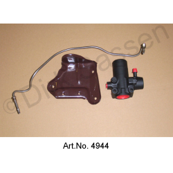 Kit de conversión para regulador de presión, LHS, de aluminio a acero, con soporte y línea de presión principal, doblado