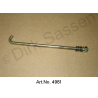 Batterierahmen-Haltestange, vorne, kurz, 15 cm, für Batterie links, mit Feder & Mutter, ab 1969