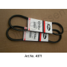 V-belt, pair, HP pump and pulley, 10 x 750 mm, Gates high quality, until 1965