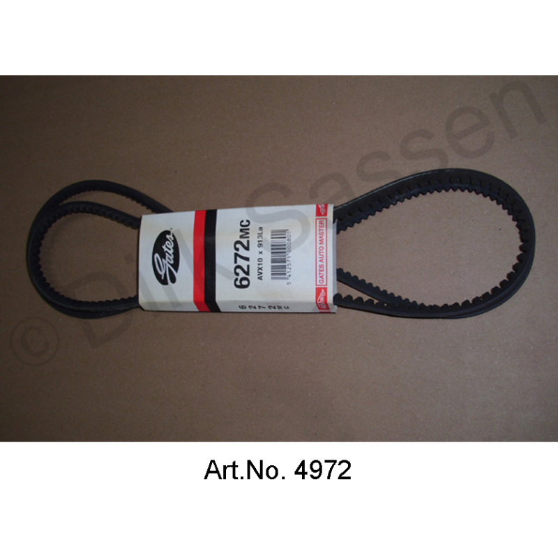 V-belt, high-pressure pump and pulley, 10 x 913mm, Gates, high quality, until 1965