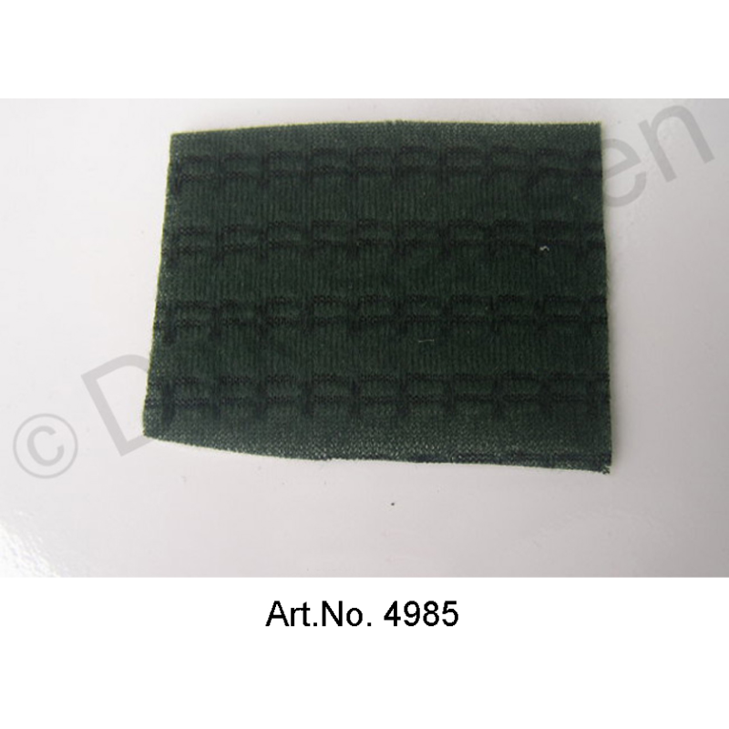 Tessuto, Pallas, 'raye`, dal 09/1973, verde, largo 1,4 metri, al metro