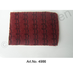 Tela, Pallas, 'raye', desde 09/1973, rojo, 1.4 metros de ancho, por metro
