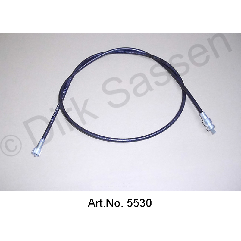 Câble de compteur de vitesse, inférieur, 5 vitesses, environ 130 cm, version renforcée avec écrou-raccord en métal