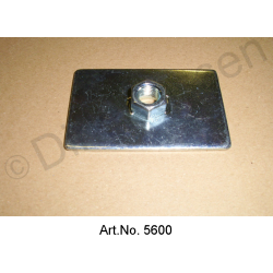 Base plate for automatic belt, large, with thread, 80 x 50 mm