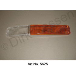 Vetro indicatore, SM, bianco / arancione