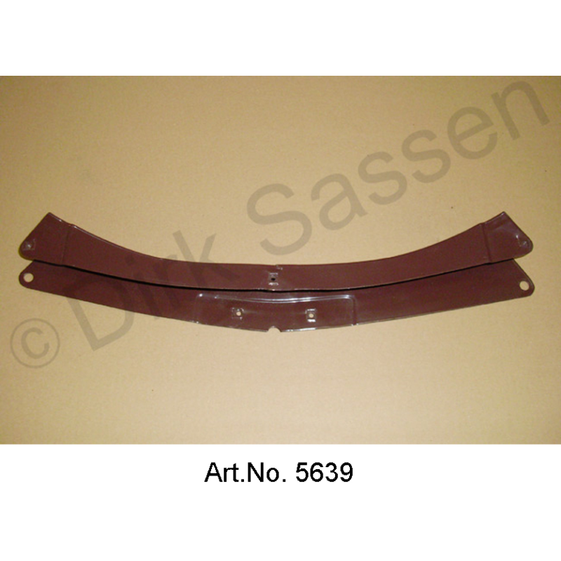 Air duct bumper, center, from 1967, as new, sand blasted