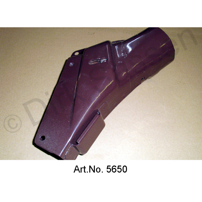 Air duct bumper, right, from 1967, as new, sand blasted